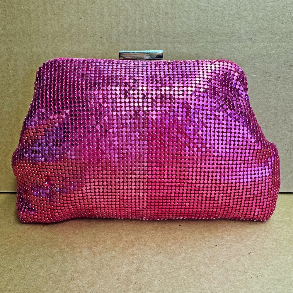 AQUA Markle Mesh Frame Shoulder Bag - Pink - New with defects - Picture 3 of 9